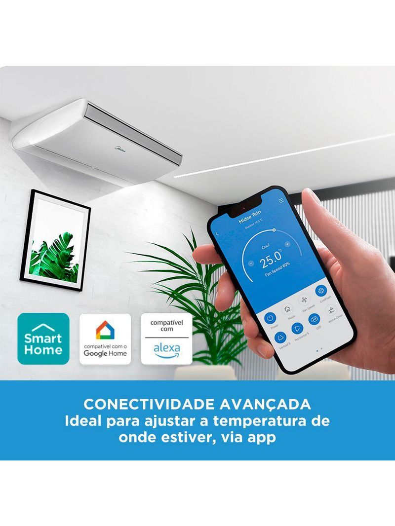 Ar Condicionado Split Teto Midea Connect 36000 BTUs Frio Inverter 220V 38CCVE36515MM