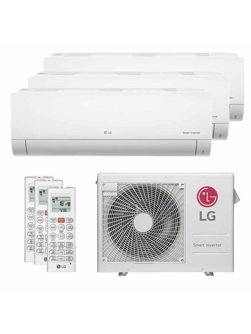 Ar Condicionado Multi Tri Split LG 21000 BTUs (2X7000+1X9000) Quente e Frio Inverter 220V Z3UW21GFB1AWGZBR1
