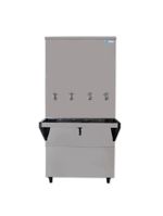 Bebedouro Industrial Coluna Knox 200L 4 Torneiras Geladas Inox 127V (KX20-C 4T)