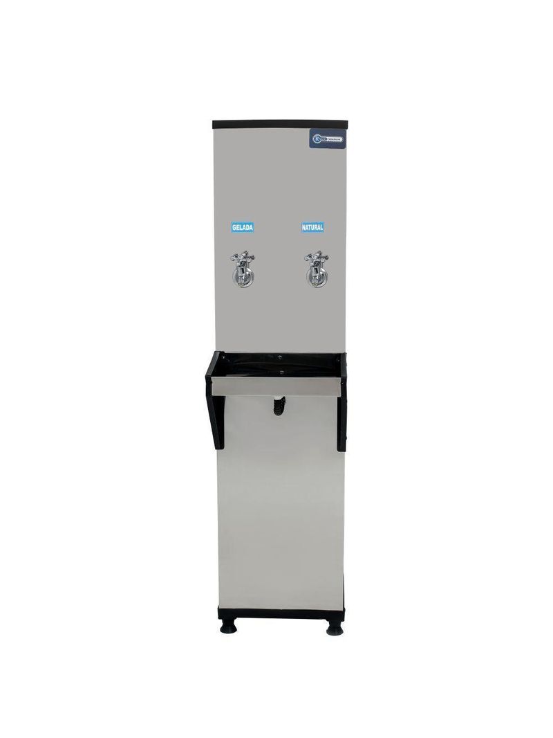 Bebedouro Industrial Coluna Knox 25L 1 Torneira Gelada 1 Torneira Natural Inox 127V (KX02-C NG 2T)