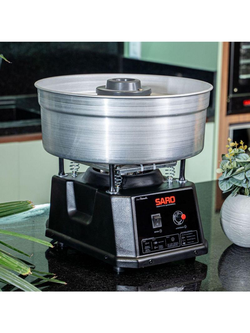Máquina de Algodão Doce Saro AD 180/unH 50/60Hz Aço Inox c/ Regulador