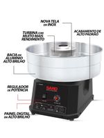 Máquina de Algodão Doce Saro AD 180/unH 50/60Hz Aço Inox c/ Regulador