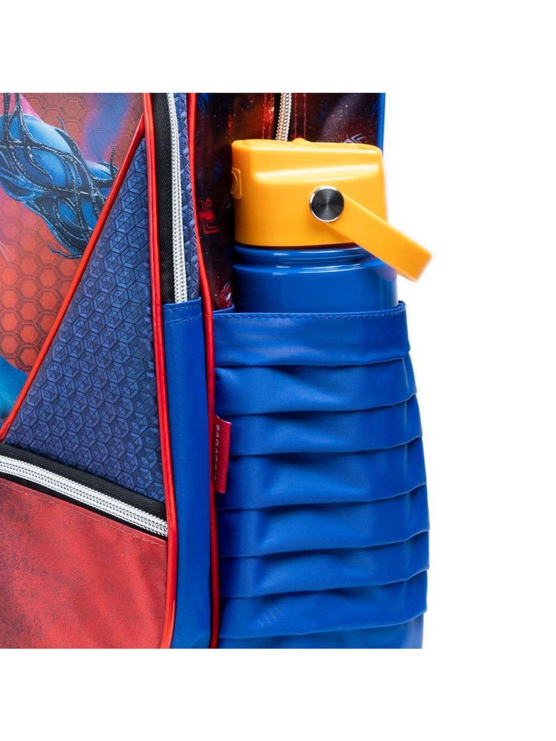 Mochila escolar infantil homem aranha azul