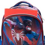 Mochila escolar infantil homem aranha azul