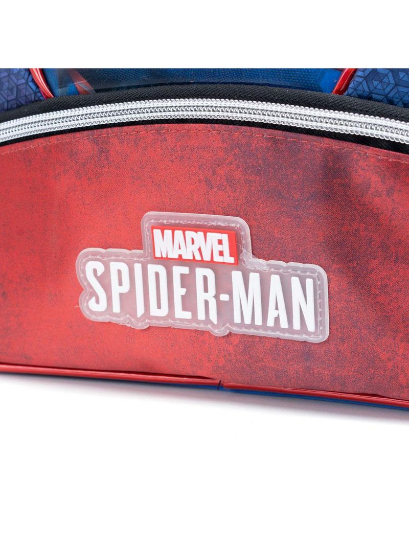 Mochila escolar infantil homem aranha azul