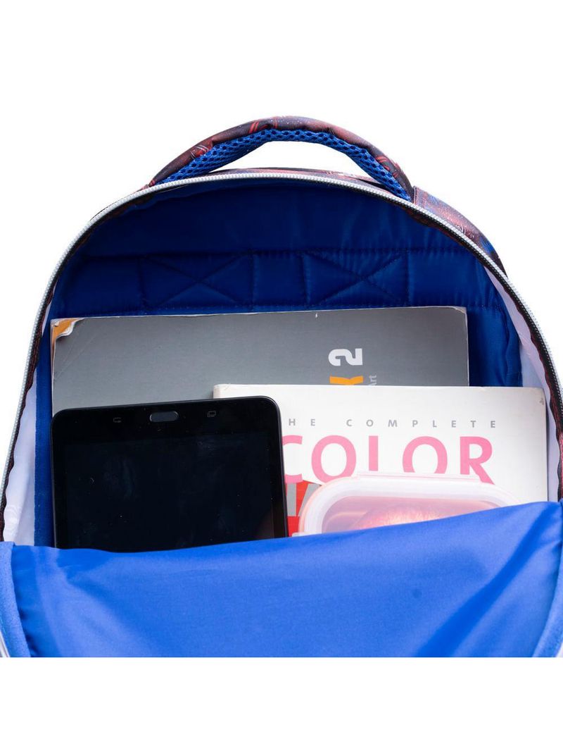 Mochila escolar infantil homem aranha azul