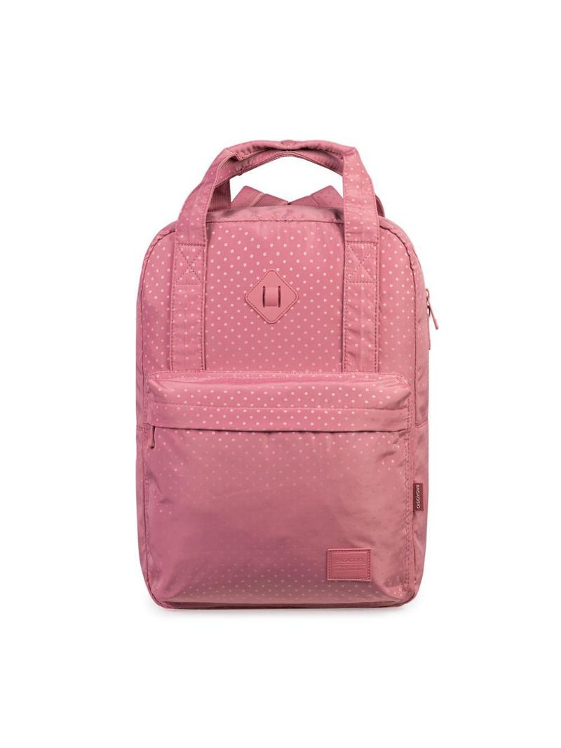 Mochila escolar feminina juvenil polka dots rosa