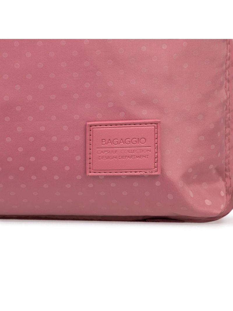 Mochila escolar feminina juvenil polka dots rosa