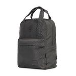 Mochila escolar feminina juvenil polka dots cinza