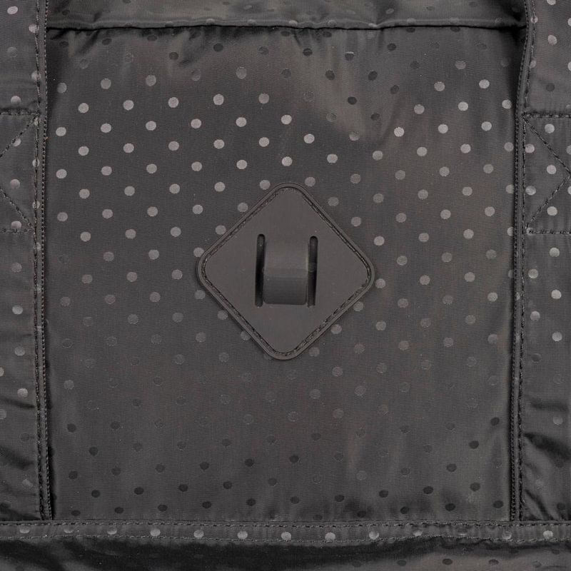 Mochila escolar feminina juvenil polka dots cinza