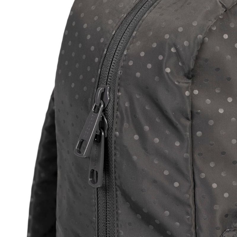 Mochila escolar feminina juvenil polka dots cinza