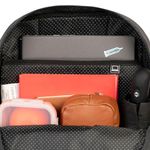 Mochila escolar feminina juvenil polka dots cinza