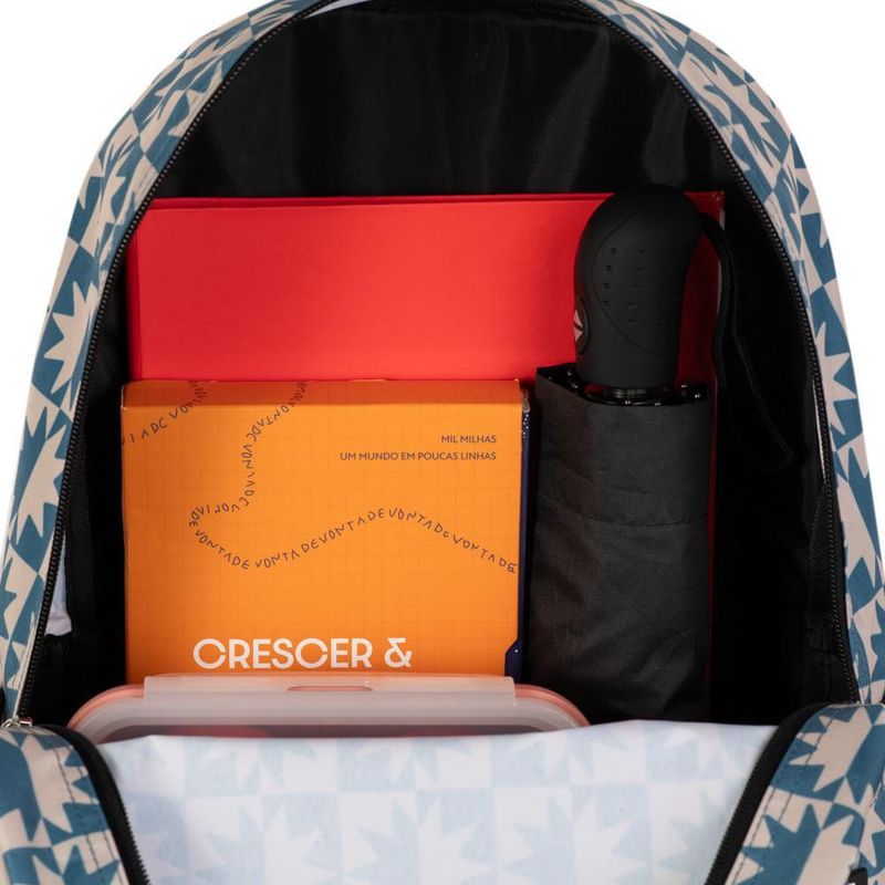 Mochila basica duo star azul