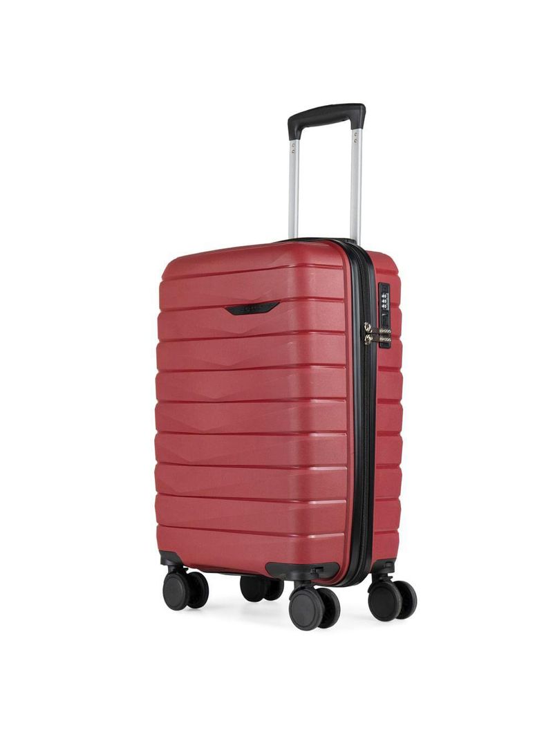 Mala de bordo 10 kg polipropileno 4 rodas route vinho