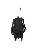 Mochila de rodinha juvenil masculina color block 4 rodas preta