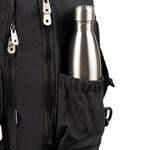 Mochila de rodinha juvenil masculina color block 4 rodas preta