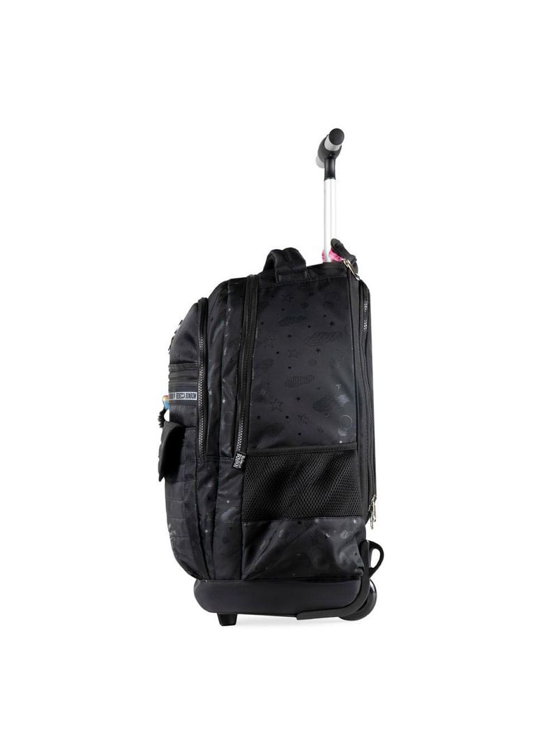 Mochila de rodinha feminina infantil rebecca bonbon preta