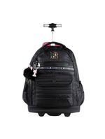 Mochila de rodinha feminina infantil rebecca bonbon preta