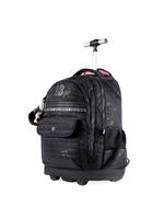 Mochila de rodinha feminina infantil rebecca bonbon preta