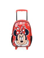Mochila de rodinha infantil feminina minnie vermelha
