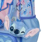 Mochila de rodinha feminina infantil stitch baby azul clara