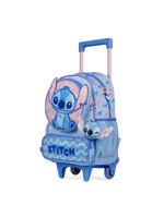 Mochila de rodinha feminina infantil stitch baby azul clara