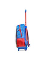 Mochila de rodinha infantil  homem aranha azul