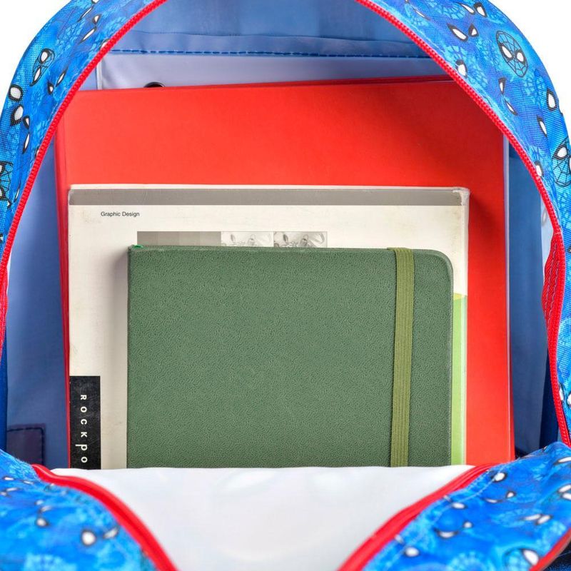 Mochila de rodinha infantil  homem aranha azul