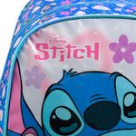 Mochila de rodinha infantil feminina stitch azul