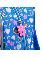 Mochila de rodinha infantil feminina stitch azul