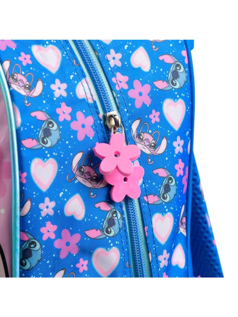 Mochila de rodinha infantil feminina stitch azul
