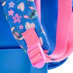 Mochila de rodinha infantil feminina stitch azul