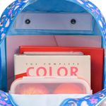 Mochila de rodinha infantil feminina stitch azul