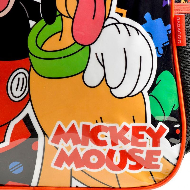 Mochila de rodinha infantil mickey preto