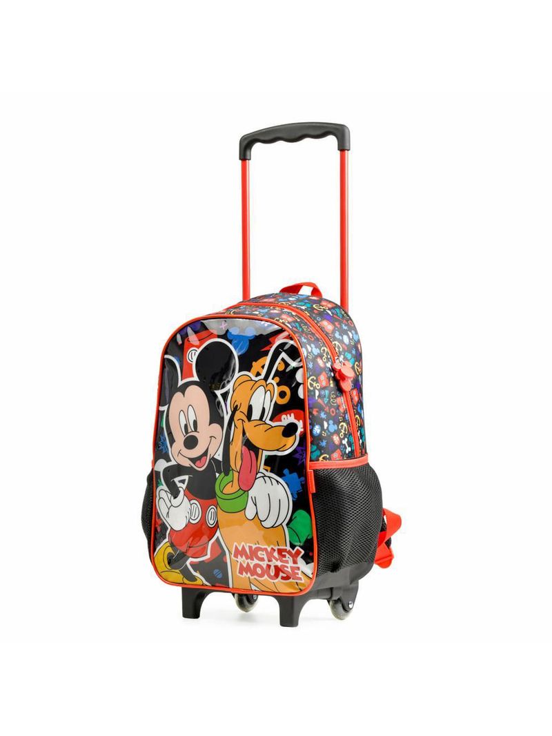 Mochila de rodinha infantil mickey preto