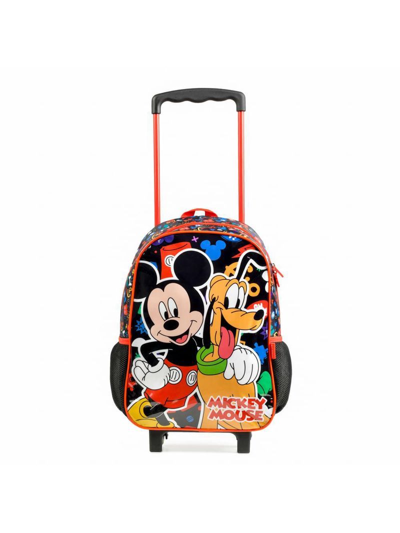 Mochila de rodinha infantil mickey preto