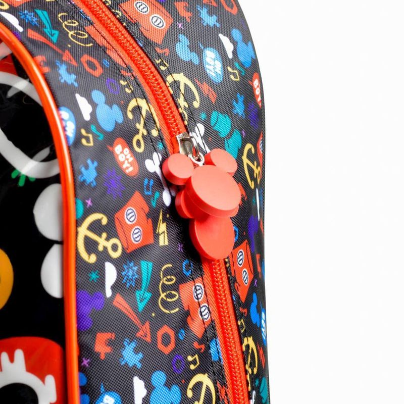 Mochila de rodinha infantil mickey preto