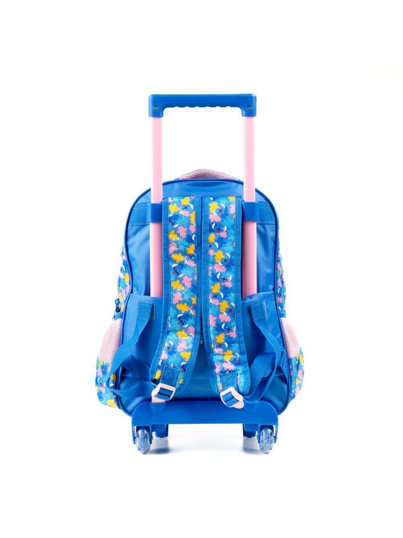 Mochila de rodinha infantil stitch azul