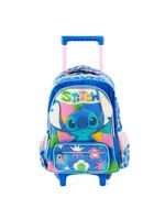 Mochila de rodinha infantil stitch azul