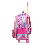 Mochila de rodinha infantil feminina princesas rosa