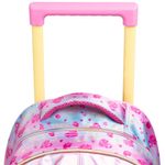 Mochila de rodinha infantil feminina princesas rosa