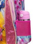 Mochila de rodinha infantil feminina princesas rosa