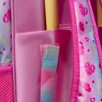 Mochila de rodinha infantil feminina princesas rosa