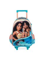 Mochila de rodinha infantil feminina moana azul