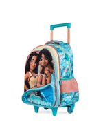 Mochila de rodinha infantil feminina moana azul