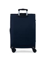 Mala média 23kg poliéster 4 rodas 26" lyon azul escuro