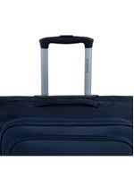 Mala média 23kg poliéster 4 rodas 26" lyon azul escuro