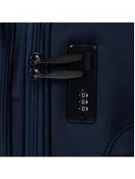 Mala média 23kg poliéster 4 rodas 26" lyon azul escuro