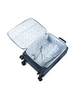 Mala média 23kg poliéster 4 rodas 26" lyon azul escuro