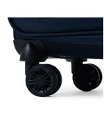 Mala média 23kg poliéster 4 rodas 26" lyon azul escuro